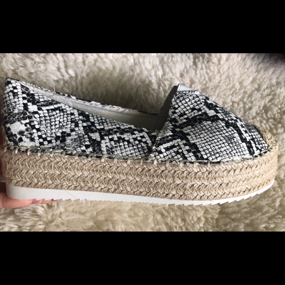 Wild Diva Snakeskin Espadrilles